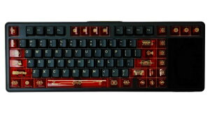 AULA AULA L99 Red ��ʕt���Q�[�~���O�L�[�{�[�h / 3.98�C���` IPS�t���J���[�f�B�X�v���C�t / Caramel Latte Switch