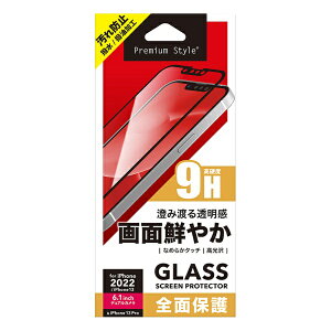 PGA�b�s�[�W�[�G�[ iPhone 17e/16e/14/13/13 Pro�p �t���S�ʕی�K���X Premium Style �X�[�p�[�N���A PG-22KGL060FCL