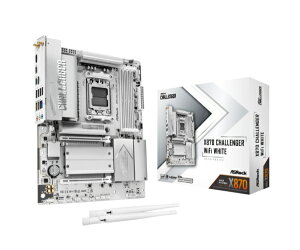 ASROCK�b�A�X���b�N �}�U�[�{�[�h(Socket AM5) �z���C�g X870 Challenger WiFi White [ATX]