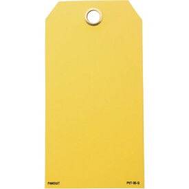 パンドウイット｜PANDUIT 書き込み用カラータグ　黄　PVT95Q （1袋25枚）《※画像はイメージです。実際の商品とは異なります》