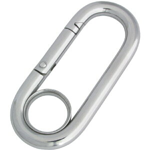 水本機械製作所|MIZUMOTO MACHINE ステンレス プチカラビナ(リング付) 線径5mm長さ58mm B160