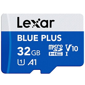 Lexar｜レキサー Lexar microSDHCカード 32GB BLUE PLUSシリーズ V10 UHS-I U1 A1 LMSBLPL032G-BNANJ[32GB] LMSBLPL032G-BNANJ [32GB]