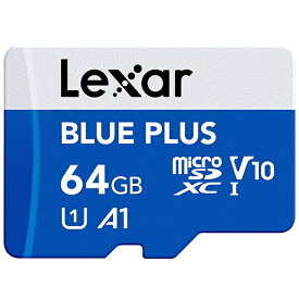 Lexar｜レキサー Lexar microSDXCカード 64GB BLUE PLUSシリーズ V10 UHS-I U1 A1 LMSBLPL064G-BNANJ[64GB] LMSBLPL064G-BNANJ [64GB]