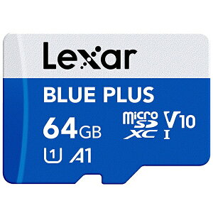 LEXAR Lexar microSDXC�J�[�h 64GB BLUE PLUS�V���[�Y V10 UHS-I U1 A1 LMSBLPL064G-BNANJ[64GB] LMSBLPL064G-BNANJ [64GB]