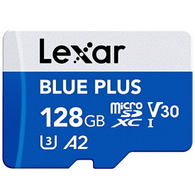 Lexar｜レキサー Lexar microSDXCカード 128GB BLUE PLUSシリーズ V30 UHS-I U3 A2 LMSBLPL128G-BNANJ[128GB] LMSBLPL128G-BNANJ [128GB]