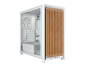CORSAIR�b�R���Z�A PC�P�[�X [ATX /Micro ATX /Extended ATX /Mini-ITX] FRAME 4000D WOOD RS �z���C�g&�I�[�N CC-9011341-WW