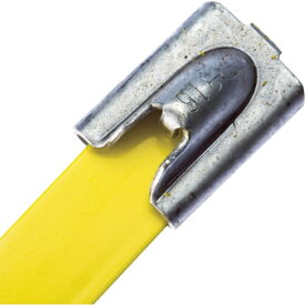 パンドウイット｜PANDUIT フルコーティングステンレススチールバンド　黄　MLTFC4HLP316YL （1袋50本）