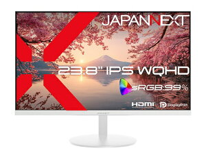 JAPANNEXT�b�W���p���l�N�X�g PC���j�^�[ �z���C�g JN-IPS238Q-W [23.8�^ /WQHD(2560×1440�j /���C�h /75Hz]