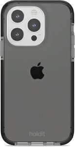 HOLDIT�b�z�[���f�B�b�g iPhone 15 Pro�i6.1�C���`�j �ϏՌ��N���A�P�[�X �u���b�N Seethru