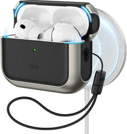 イーエスアール｜ESR AirPods Pro3用TPUケース チタニウム 1C02000202-Titanium