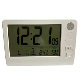 アリアス 多機能大型電波デジタル置時計 ホワイト ACBE32WH