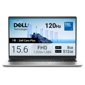 DELL�b�f�� �m�[�g�p�\�R�� Dell 15(DC15250) �v���`�i�V���o�[ ND25-GNSC [15.6�^ /Windows11 Home /intel Core 3 /�������F8GB /SSD�F512GB /2026�N�ă��f��]