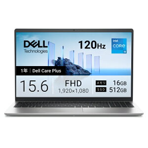DELL�b�f�� �m�[�g�p�\�R�� Dell 15(DC15250) �v���`�i�V���o�[ ND55-GNSC [15.6�^ /Windows11 Home /intel Core i5 /�������F16GB /SSD�F512GB /2026�N�ă��f��]