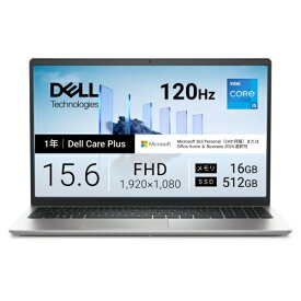 DELL｜デル ノートパソコン Dell 15(DC15250) プラチナシルバー ND55-GNM3SC [15.6型 /Windows11 Home /intel Core i5 /メモリ：16GB /SSD：512GB /M365 (24か月) or Office 選択可能 /2026年夏モデル]