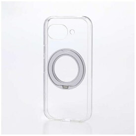 ELECOM｜エレコム Google Pixel 10a ハイブリッドケース MAGKEEP スタンド極限 ラバーコート シルバー PM-P261MGSTKSV
