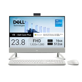 DELL｜デル モニター一体型デスクトップPC Dell 24(EC24250) パールホワイト AD47-GHM3WC [23.8型 /Windows11 Home /intel Core i5 /メモリ：16GB /SSD：512GB /M365 (24か月) or Office 選択可能 /2026年春モデル]