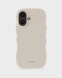 HOLDIT�b�z�[���f�B�b�g iPhone 16�i6.1�C���`�j�ϏՌ��P�[�X Wavy Case ���C�g�x�[�W�� 16537