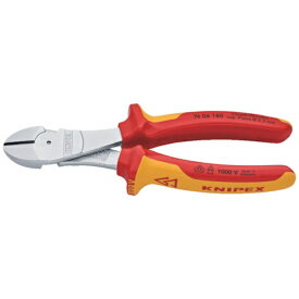 KNIPEX社｜クニペックス 絶縁1000V強力型ニッパー 180mm 7406180