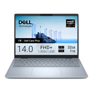 DELL�b�f�� �m�[�g�p�\�R�� Dell 14 Plus(DB14255) �A�C�X�u���[ MCL74-FWC [Copilot+ PC /14.0�^ /Windows11 Home /AMD Ryzen AI 7 /�������F32GB /SSD�F1TB /2026�N�ă��f��]