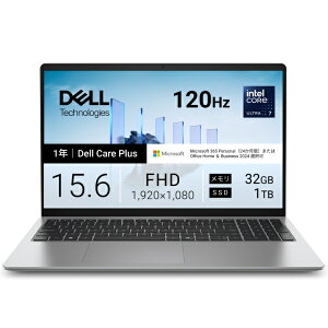 DELL�b�f�� Dell 15 D15260 ND95-GNM3SC[15.6�C���`/Core Ultra 7 �v���Z�b�T�[ 255H/�������F32GB/SSD�F1TB/Microsoft 365 Personal(24������)/Windows 11 Home] �v���`�i�V���o�[ ND95-GNM3SC [15.6�^ /Windows11 Home /intel Core Ultra 7 /