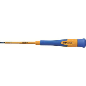 兼古製作所 スーパーフィット絶縁精密ドライバー　-3×75　3590375