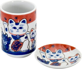 セラミック藍｜CERAMIC AI 寿司セット　まねき猫