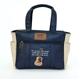 レゴリス｜REGOLITH ラウンドバッグ シェリフ SHERIFF ミュージックシリーズ NAVY×BEIGE SMU-005RP [幅34×高さ20×奥行き12cm /0.4kg]