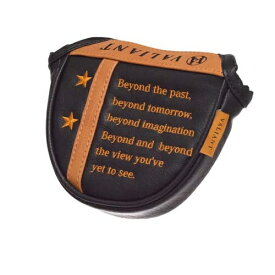 レゴリス｜REGOLITH バリアント エンブレムシリーズ ヘッドカバー パター マレット型用 BLACK×ORANGE VAE-005HC