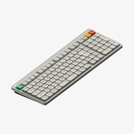 NuPhy｜ニューフィ キーボード Node100 - Low-profile(Blush nano軸) ルナホワイト n100nwuj [有線・ワイ…
