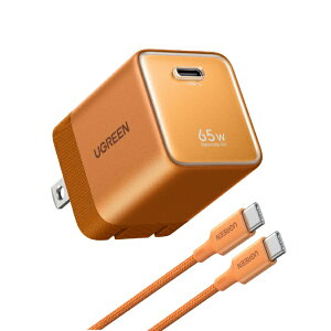 �y2026�N6���z UGREEN�b���[�O���[�� UGREEN Nexode Air �}���[�d�� 65W 1�|�[�g �R�Y�~�b�N�I�����W USB-C�P�[�u���t�� �R�Y�~�b�N�I�����W 35478 [Quick Charge�Ή� /1�|�[�g /GaN(�����K���E��) �̗p]
