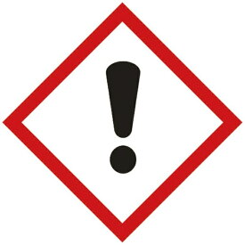 日本緑十字｜JAPAN GREEN CROSS GHSステッカー標識　感嘆符！　150×150mm　5枚組　PET　37107