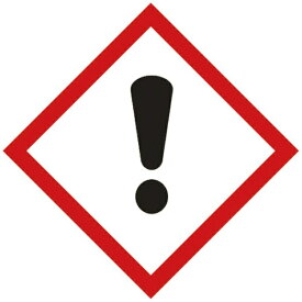 日本緑十字｜JAPAN GREEN CROSS GHSステッカー標識　感嘆符！　70×70mm　5枚組　PET　37207