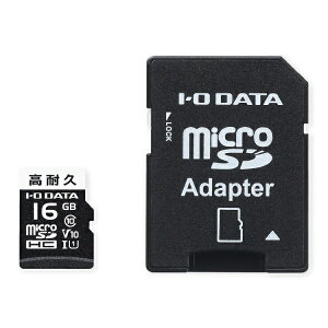 �y2026�N5�����{�z I-O DATA�b�A�C�E�I�[�E�f�[�^ ���ϋv�h���C�u���R�[�_�[�pmicroSD�J�[�h MSD-DR16G/NC [Class10 /16GB]