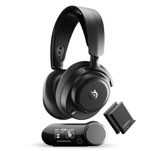 SteelSeries�b�X�e�B�[���V���[�Y �Q�[�~���O�w�b�h�Z�b�g Arctis Nova Pro Omni Black 61721 [���C�����X�iBluetooth�{USB-C�j /���� /�w�b�h�o���h�^�C�v]