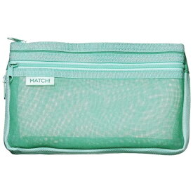 サンスター文具｜sun-star メッシュケース MATCH(マッチ) スモーキーグリーン