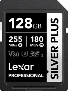 Lexar Lexar SDXC�J�[�h Professional SILVER PLUS�V���[�Y V30 UHS-I U3 �Ǐo���x �ő�255MB/s LSDSIPL128G-BNNPJ [128GB] LSDSIPL128G-BNNPJ [128GB]