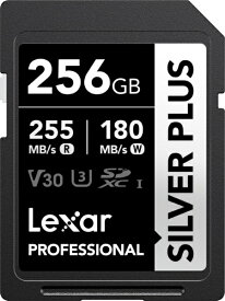 Lexar｜レキサー Lexar SDXCカード Professional SILVER PLUSシリーズ V30 UHS-I U3 読出速度 最大255MB/s LSDSIPL256G-BNNPJ [256GB] LSDSIPL256G-BNNPJ [256GB]