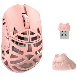 WLmouse�b�E�B���}�E�X �Q�[�~���O�}�E�X -Beast Miao- Pink WL-BMIAO-PINK-O [���w�� /�L���^����(���C�����X) /5�{�^�� /USB]