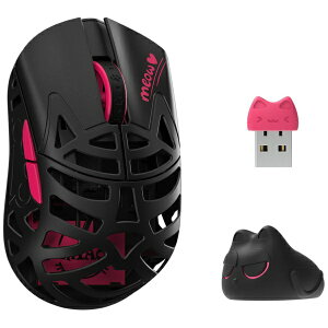 WLmouse�b�E�B���}�E�X �Q�[�~���O�}�E�X -Beast Miao- Black&Red WL-BMIAO-BR-O [���w�� /�L���^����(���C�����X) /5�{�^�� /USB]