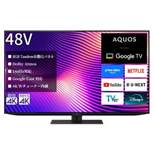 �y2026�N05��23�������z SHARP�b�V���[�v �L�@EL�e���r AQUOS 4T-48S9A [48V�^ /Bluetooth�Ή� /4K�Ή� /BS�ECS 4K�`���[�i�[���� /YouTube�Ή�]