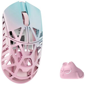 WLmouse�b�E�B���}�E�X �Q�[�~���O�}�E�X Beast X Mini Pro -Side Slits �T�C�h������- Blue&Pink WL-BXMINIPRO-BP-O [���w�� /�L���^����(���C�����X) /5�{�^�� /USB]