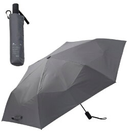 KIZAWA｜キザワ 折りたたみ傘 ガイドパネル形状安定日傘 自動開閉パットフォールド swifit スチールグレー 65399-007-SG [晴雨兼用傘 /53cm]