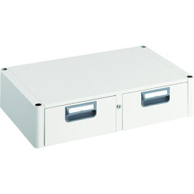 トラスコ中山｜TRUSCO NAKAYAMA フェニックスワゴン　2列引出　750×500　W色　PEW75WW《※画像はイメージです。実際の商品とは異なります》