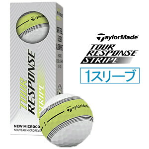 �e�[���[���C�h�S���t�bTaylor Made Golf �S���t�{�[�� TM26 �c�A�[���X�|���X �S���t�{�[�� TM26 Tour Response Stripe Ball Yellow [3���i1�X���[�u�j]