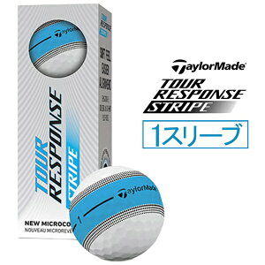 �e�[���[���C�h�S���t�bTaylor Made Golf �S���t�{�[�� TM26 �c�A�[���X�|���X �S���t�{�[�� TM26 Tour Response Stripe Ball Blue [3���i1�X���[�u�j]