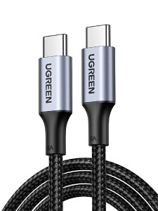 �y2026�N06��01�������z UGREEN�b���[�O���[�� UGREEN USB-C to USB-C �ґg�P�[�u�� 100W �u���b�N 2m �u���b�N 70429 [USB-C �� USB-C]