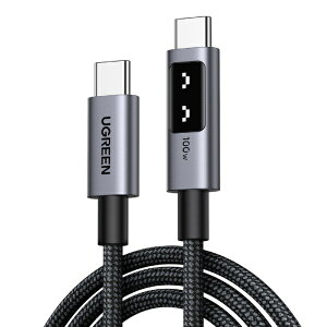 �y2026�N06��01�������z UGREEN�b���[�O���[�� UGREEN Uno USB-C to USBC-C �P�[�u�� 100W/5A PD3.0 ���}���[�d �u���b�N 1m �u���b�N 35501 [USB-C �� USB-C]