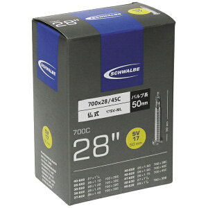 �V�������x�bSCHWALBE ���]�ԃ`���[�u [�u�`��] TUBE 17SV-ML ����50mm(700�h 700x28/45C) SW-10464823