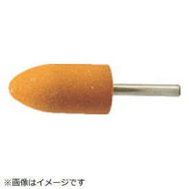 トラスコ中山｜TRUSCO NAKAYAMA 軸付砥石WA　砲弾型　φ19×幅38×軸6　#60　5本入　MO582P