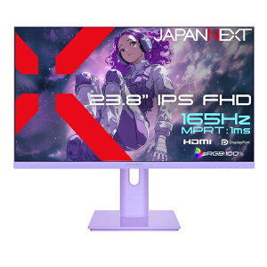 JAPANNEXT�b�W���p���l�N�X�g �Q�[�~���O���j�^�[ �p�[�v�� JN-IPS238G165F-HSP-PP [23.8�^ /�t��HD(1920×1080) /���C�h /165Hz]